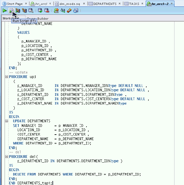 Create Table Script In Oracle Sql Developer