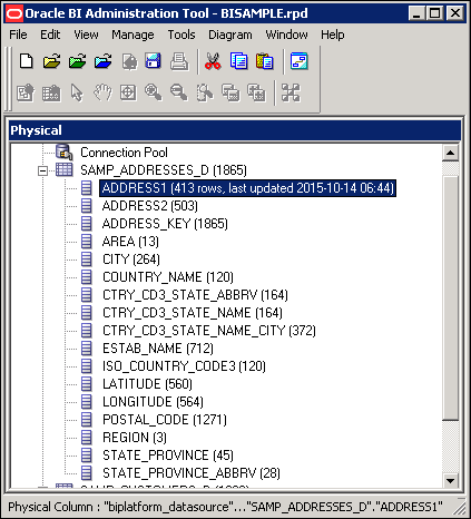 Creating a Repository Using the Oracle BI Administration Tool (12.2.1.0.0)