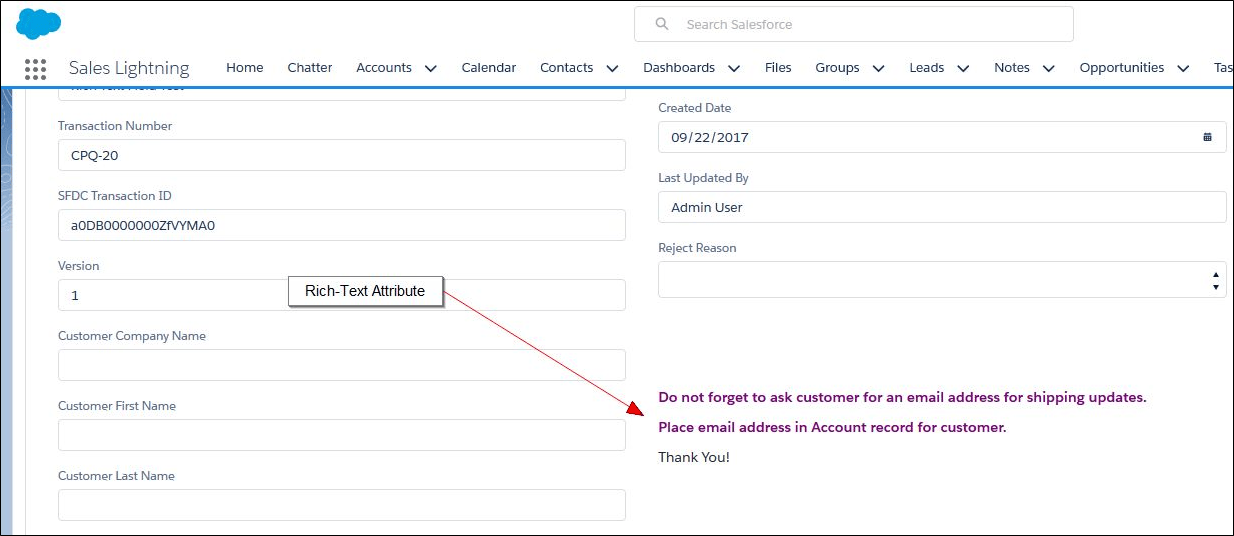 Oracle Adapter for Salesforce Lightning Winter 18