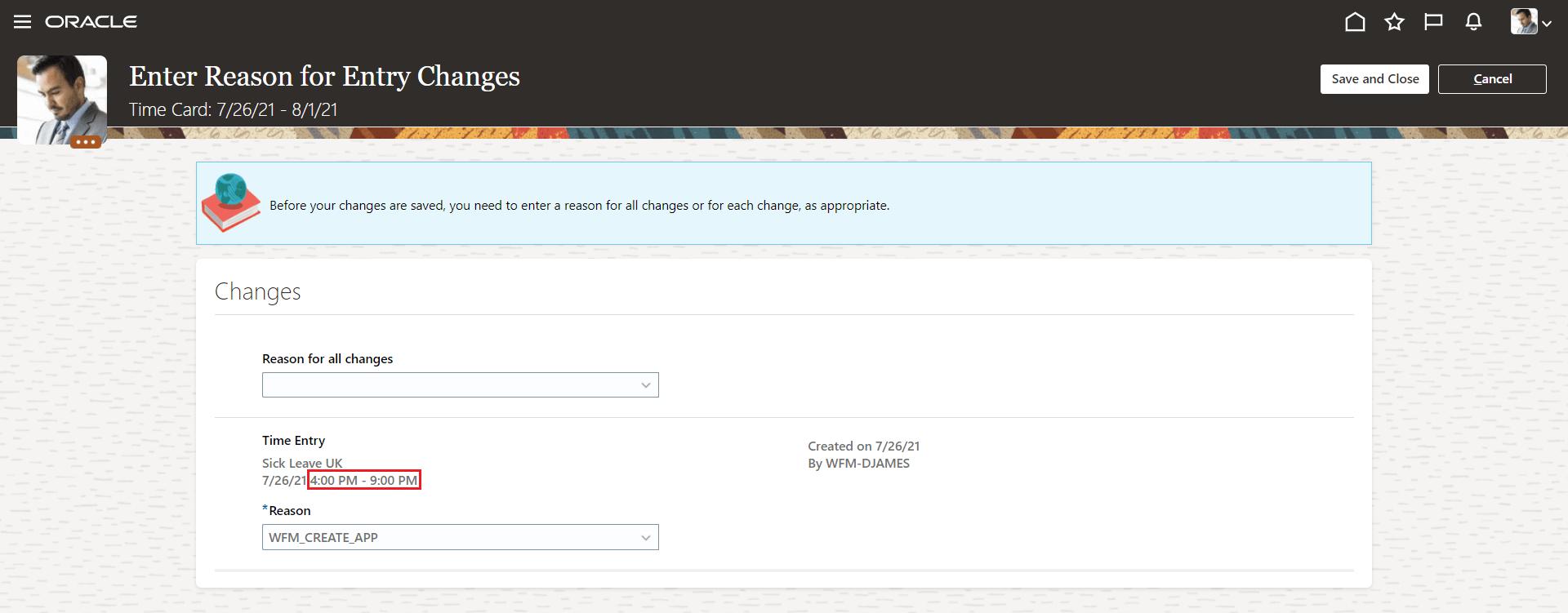 Oracle Time and Labor Cloud 21D What's New