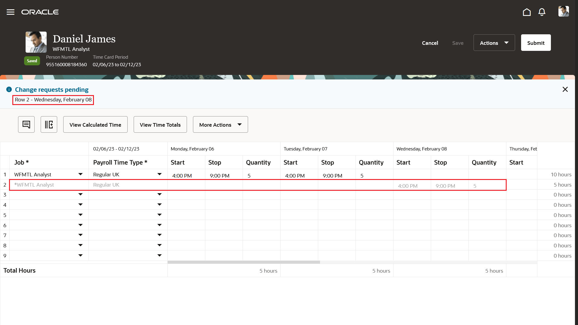 Oracle Fusion Cloud Time and Labor 23B What's New