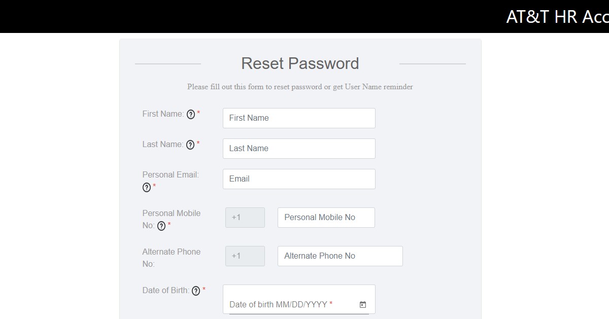 HrOneStop ATT Login AT & T Employee Portal at
