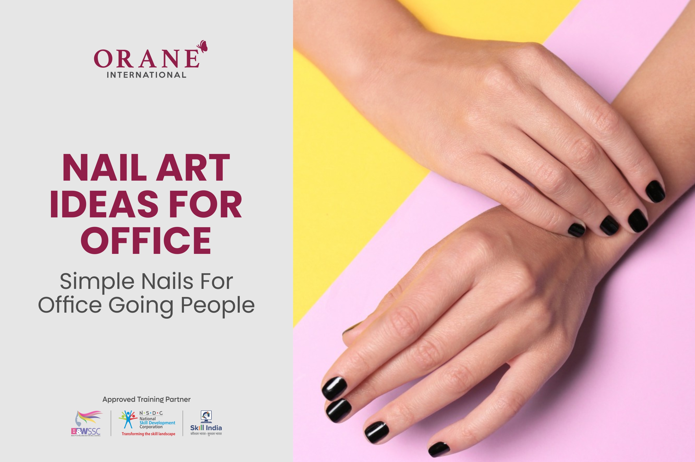 5 Simple Nail Art Ideas For Office Going People! Orane Beauty Institute