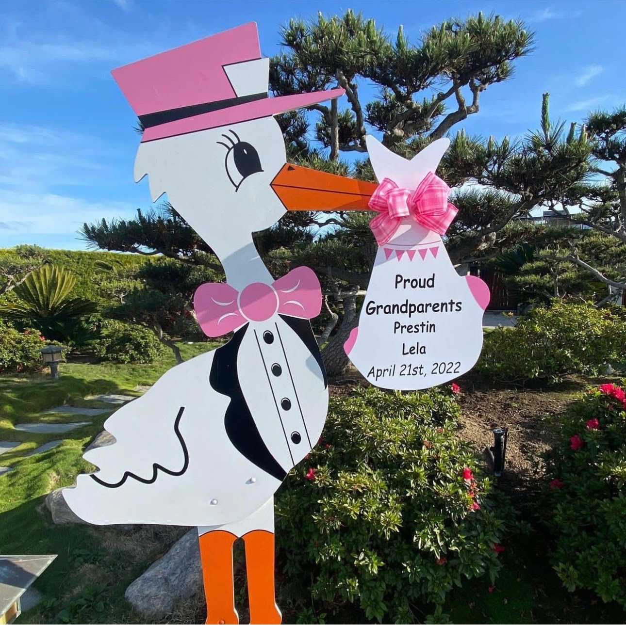 Orange County Storks Birth Announcement & Birthday Lawn Signs