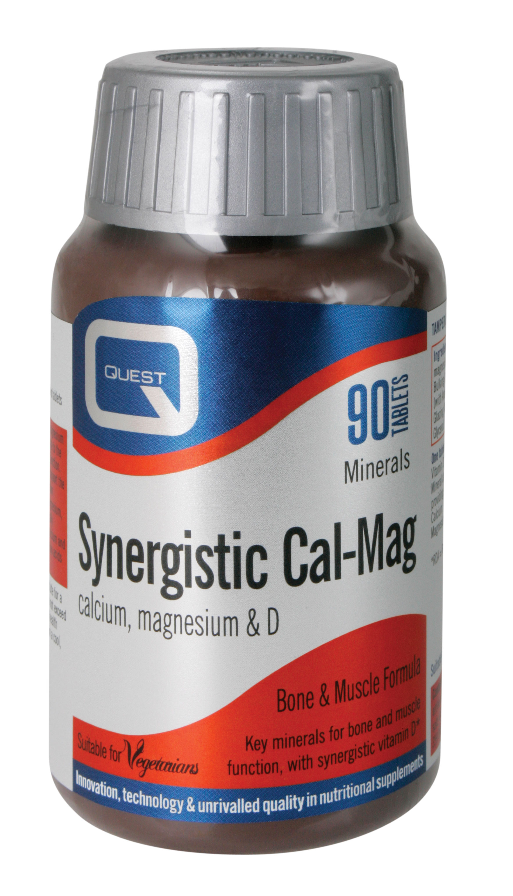Quest Synergistic CalMag calcium,magnesium & D, 90 ταμπλέτες