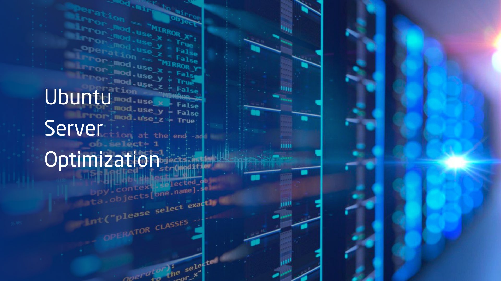 Ubuntu Server optimization Orange Sputnik