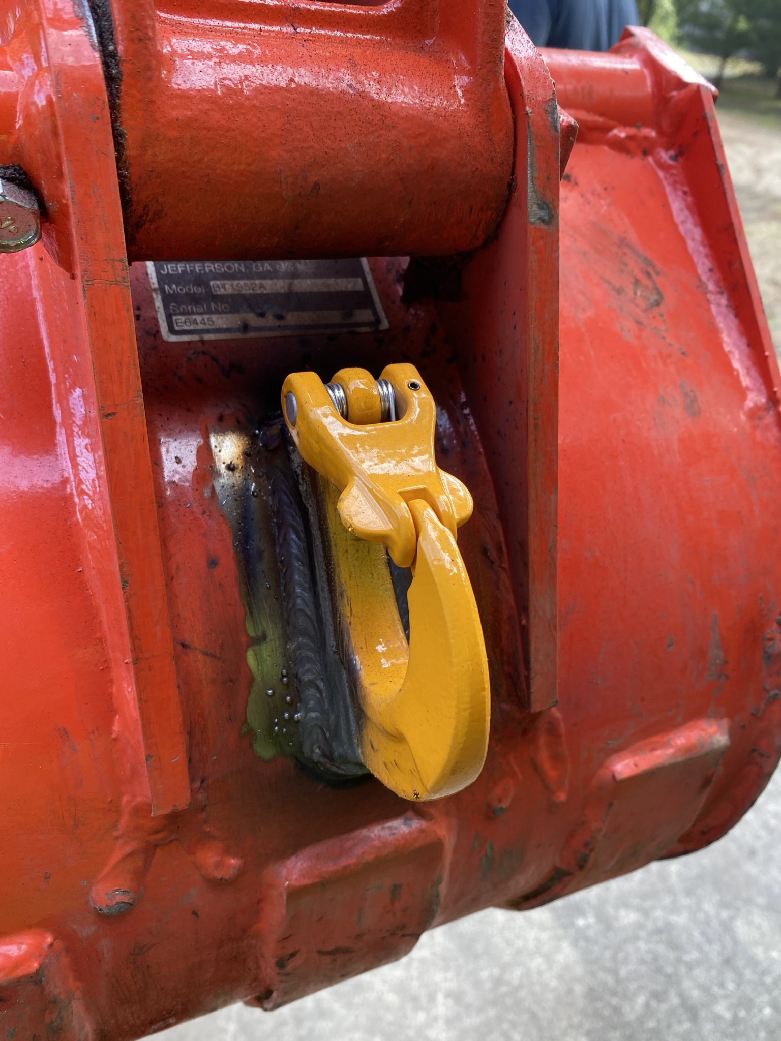 Weld on backhoe bucket hook OrangeTractorTalks Everything Kubota