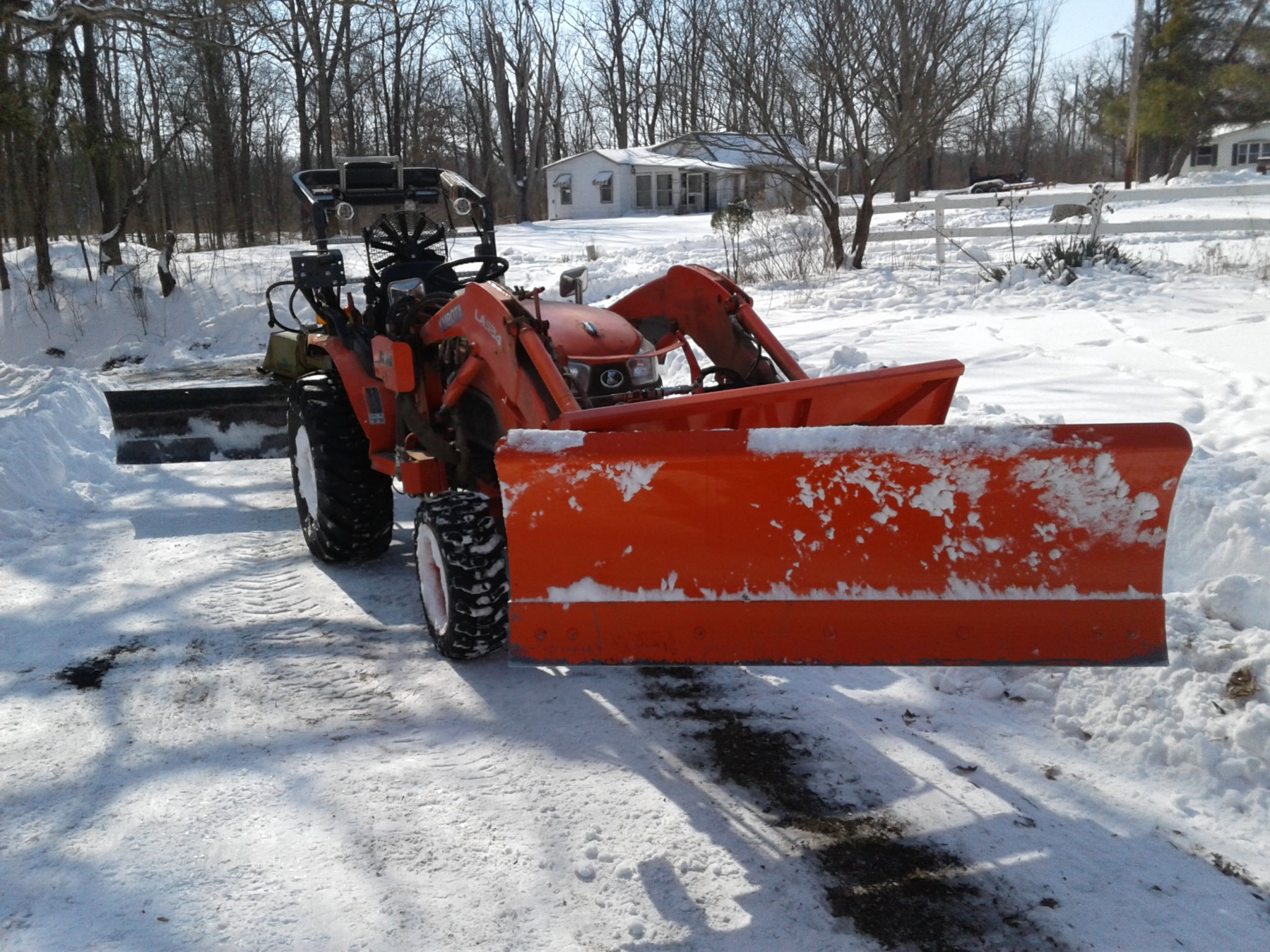 Bx23s snow plow OrangeTractorTalks Everything Kubota