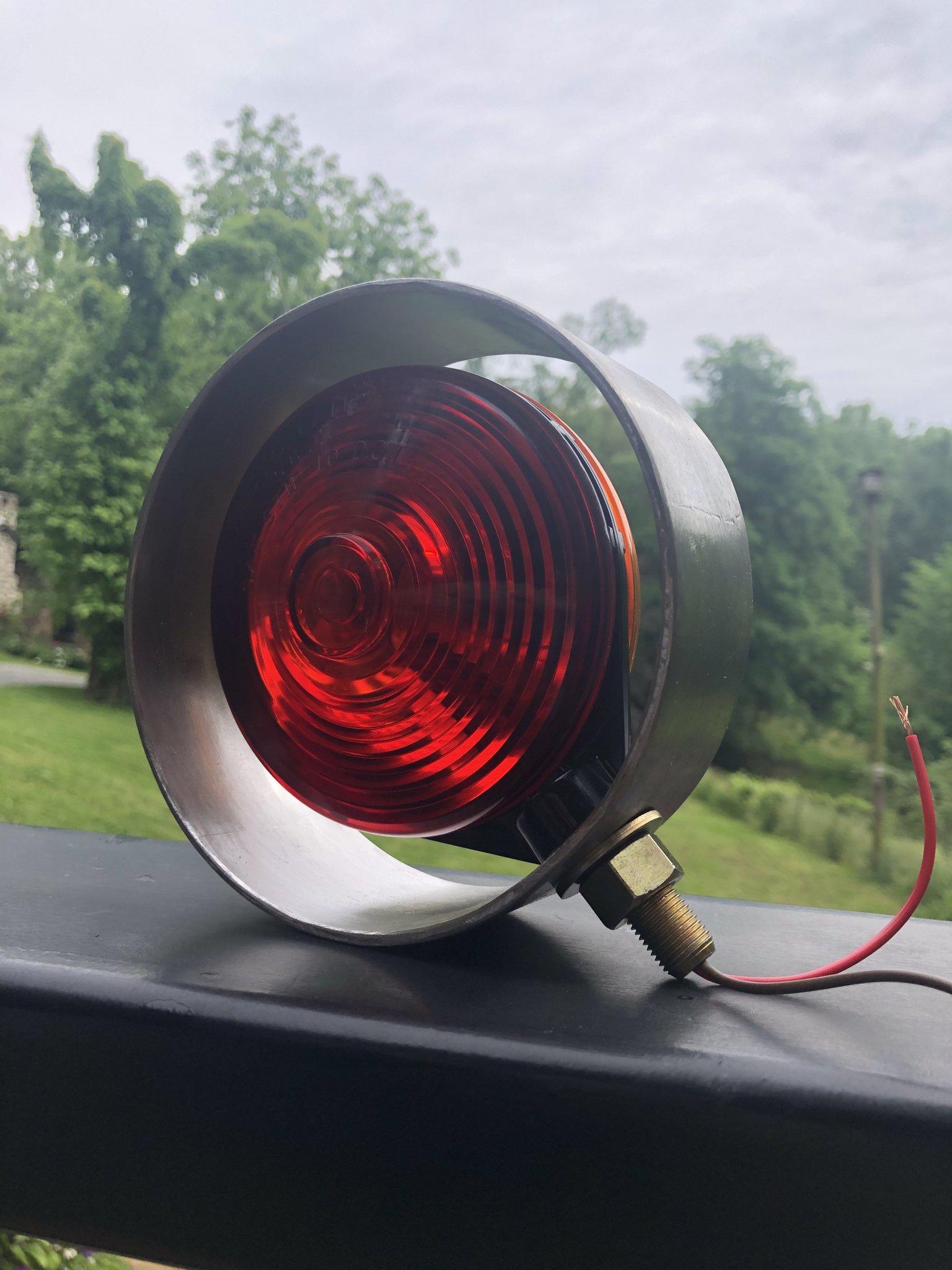 Box Blade Receiver Hitch and protective lights OrangeTractorTalks