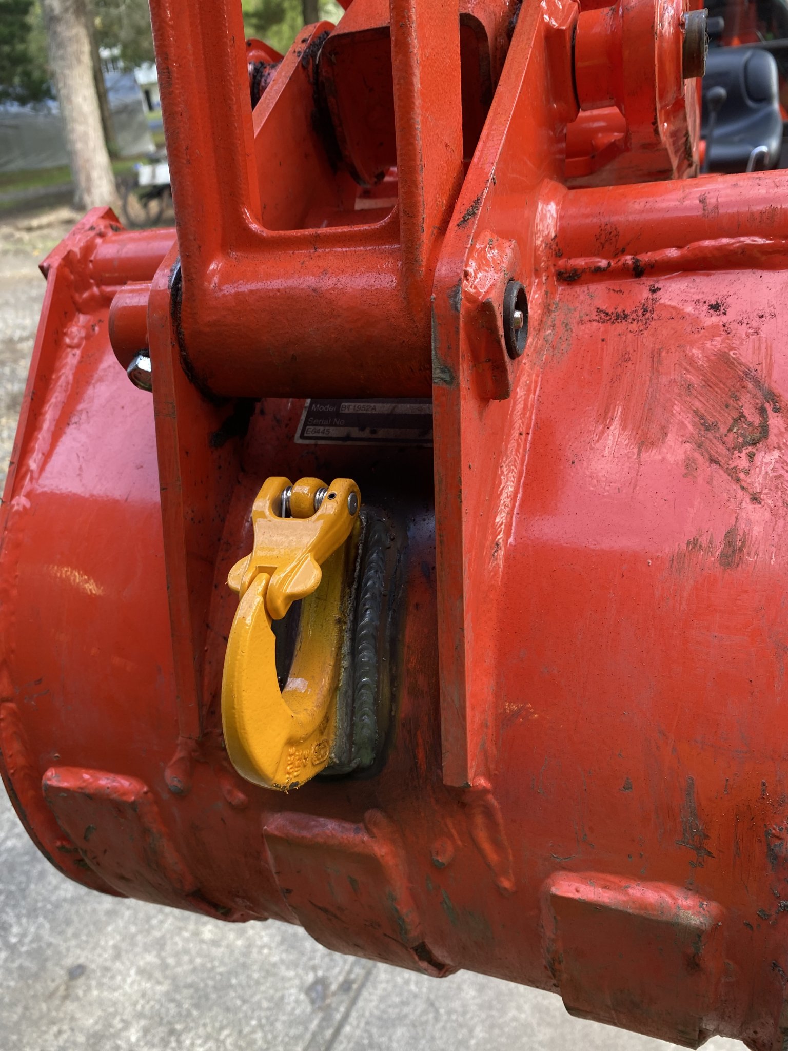 Weld on backhoe bucket hook OrangeTractorTalks Everything Kubota