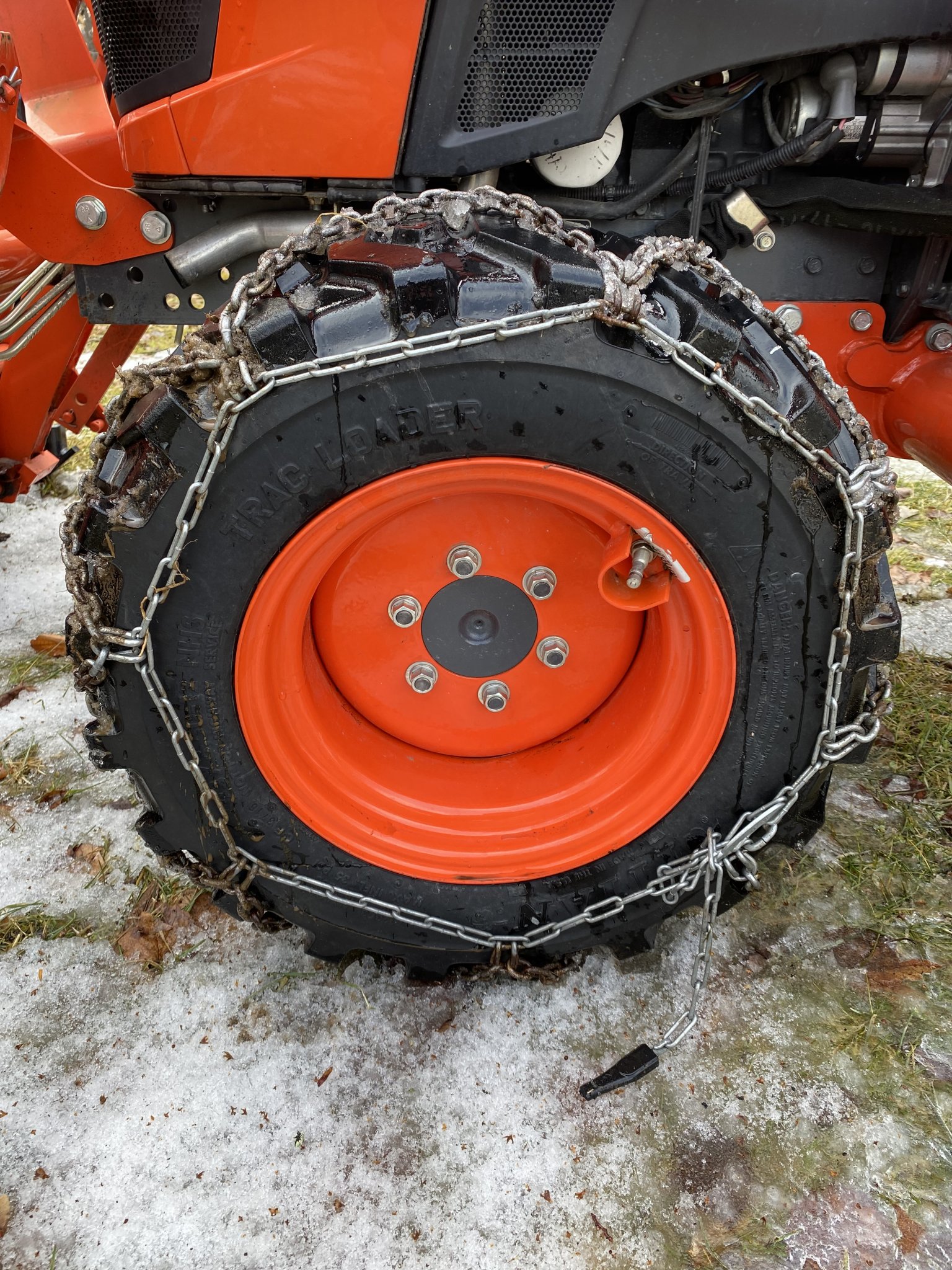 Chains for front wheels on 4WD BX 2350 ? OrangeTractorTalks