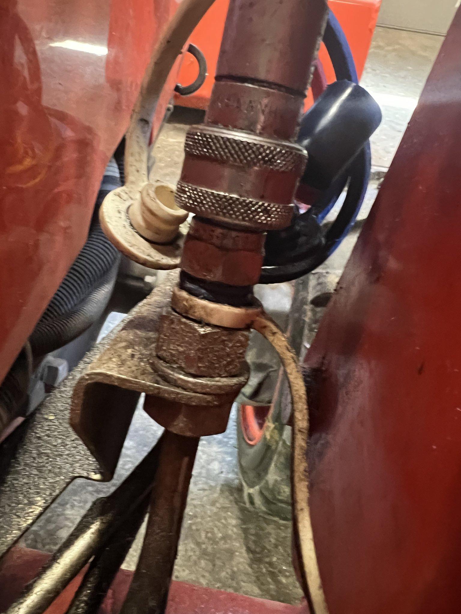 Just installed new BX2751 quick hitch to my BX2230. Question on color