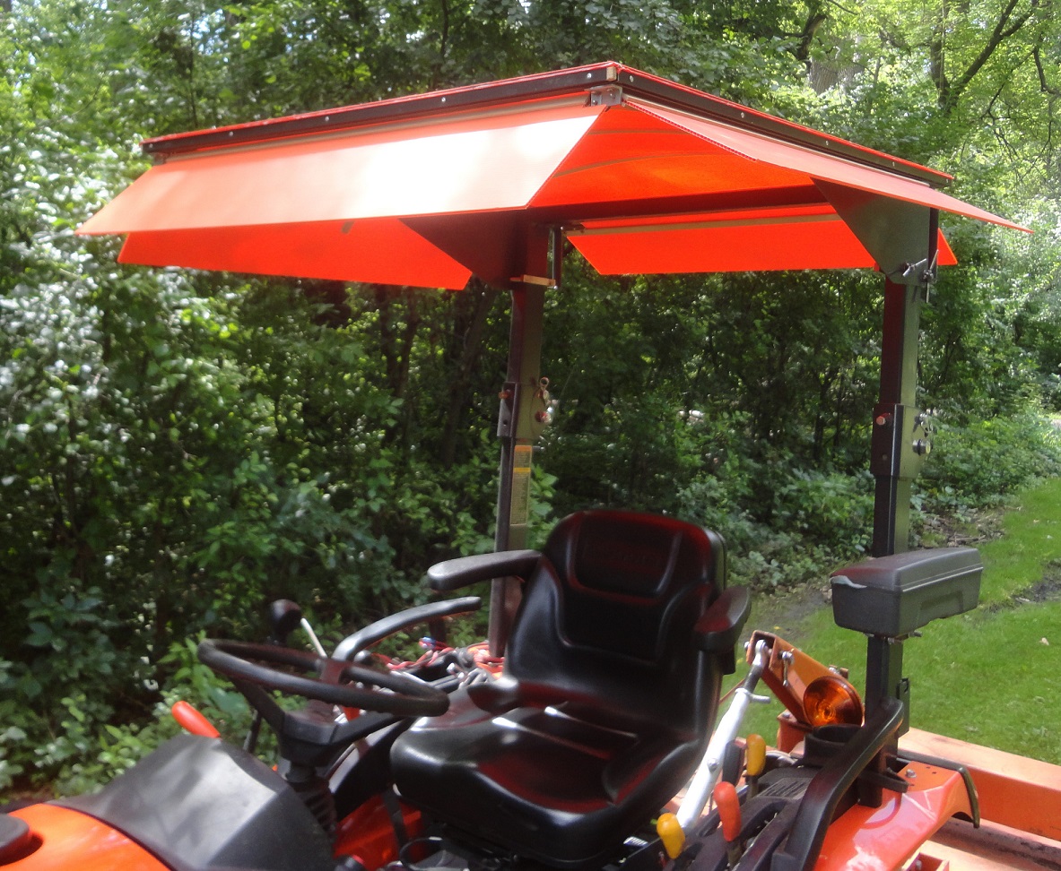 Home made Sun Shade or Canopy for my Kubota BX2650 OrangeTractorTalks Everything Kubota