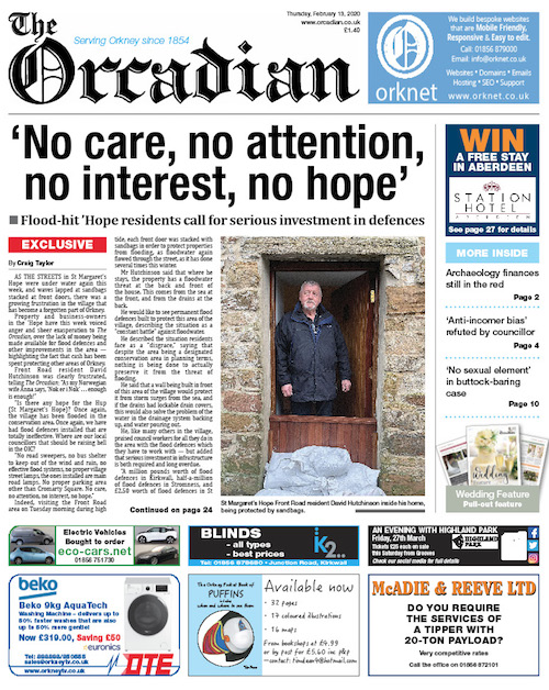 In this week's edition of The Orcadian The Orcadian Online