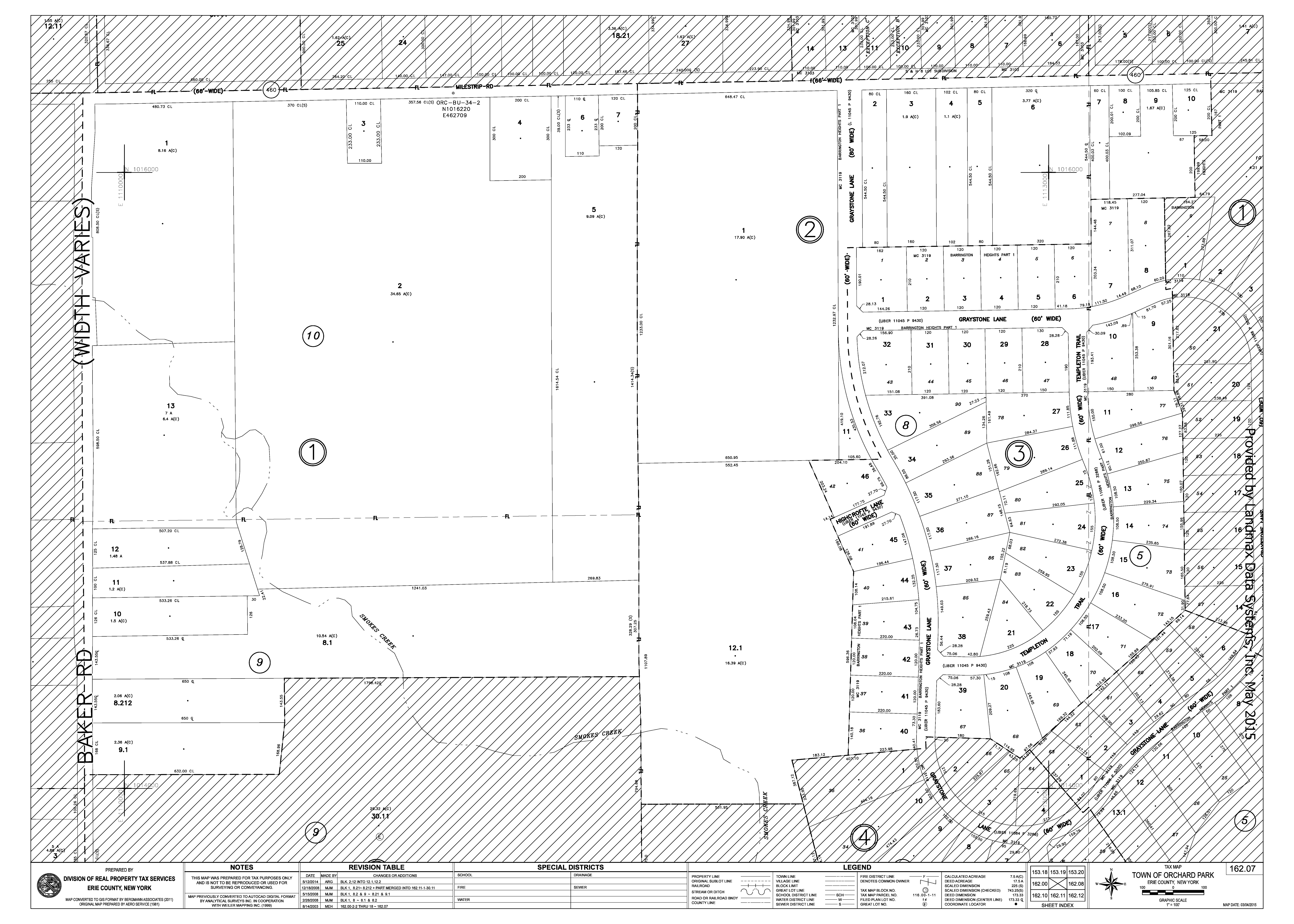 Town of Orchard Park Tax Maps Town of Orchard Park