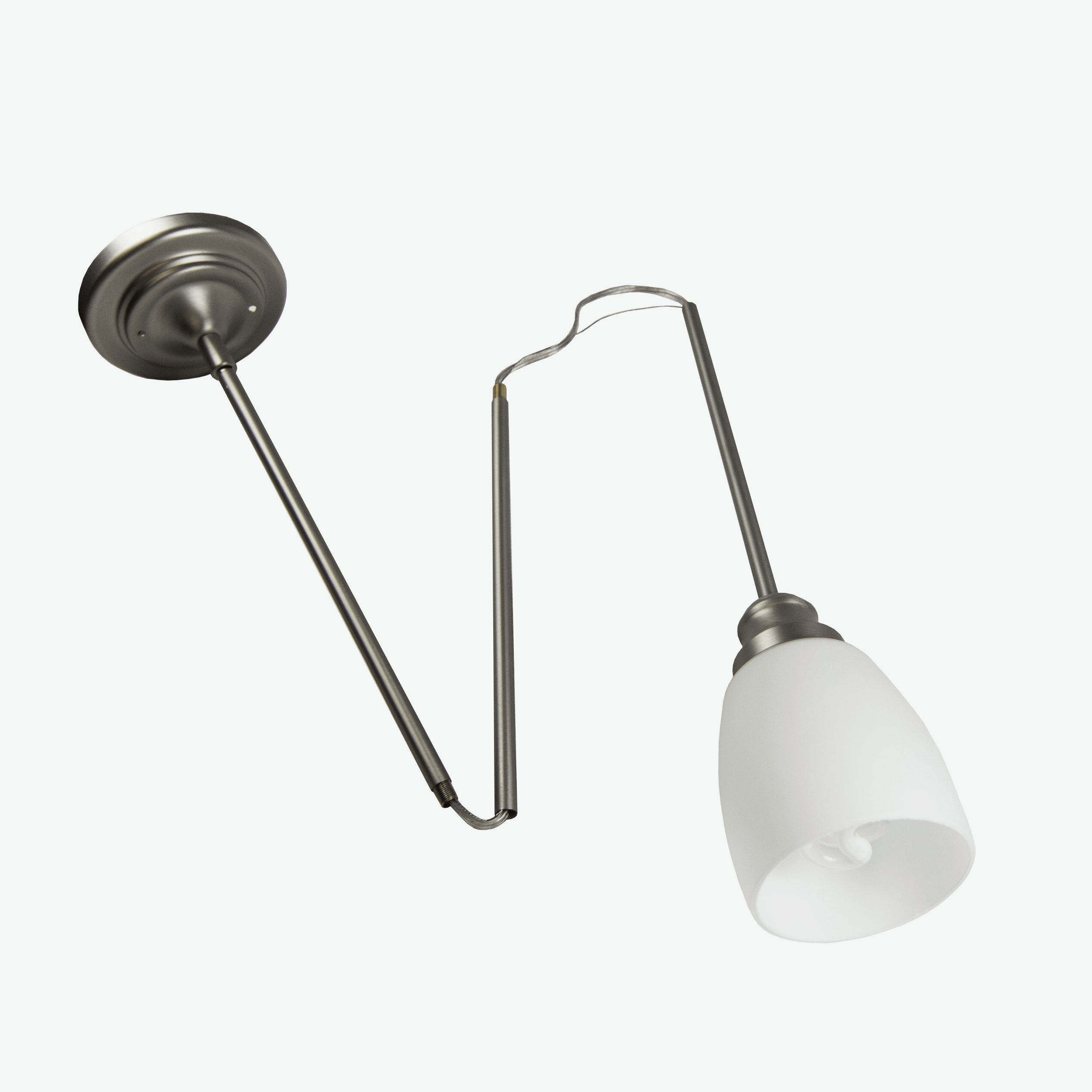 Brushed Nickle Pendant Light Fixture - Renovation Stockroom