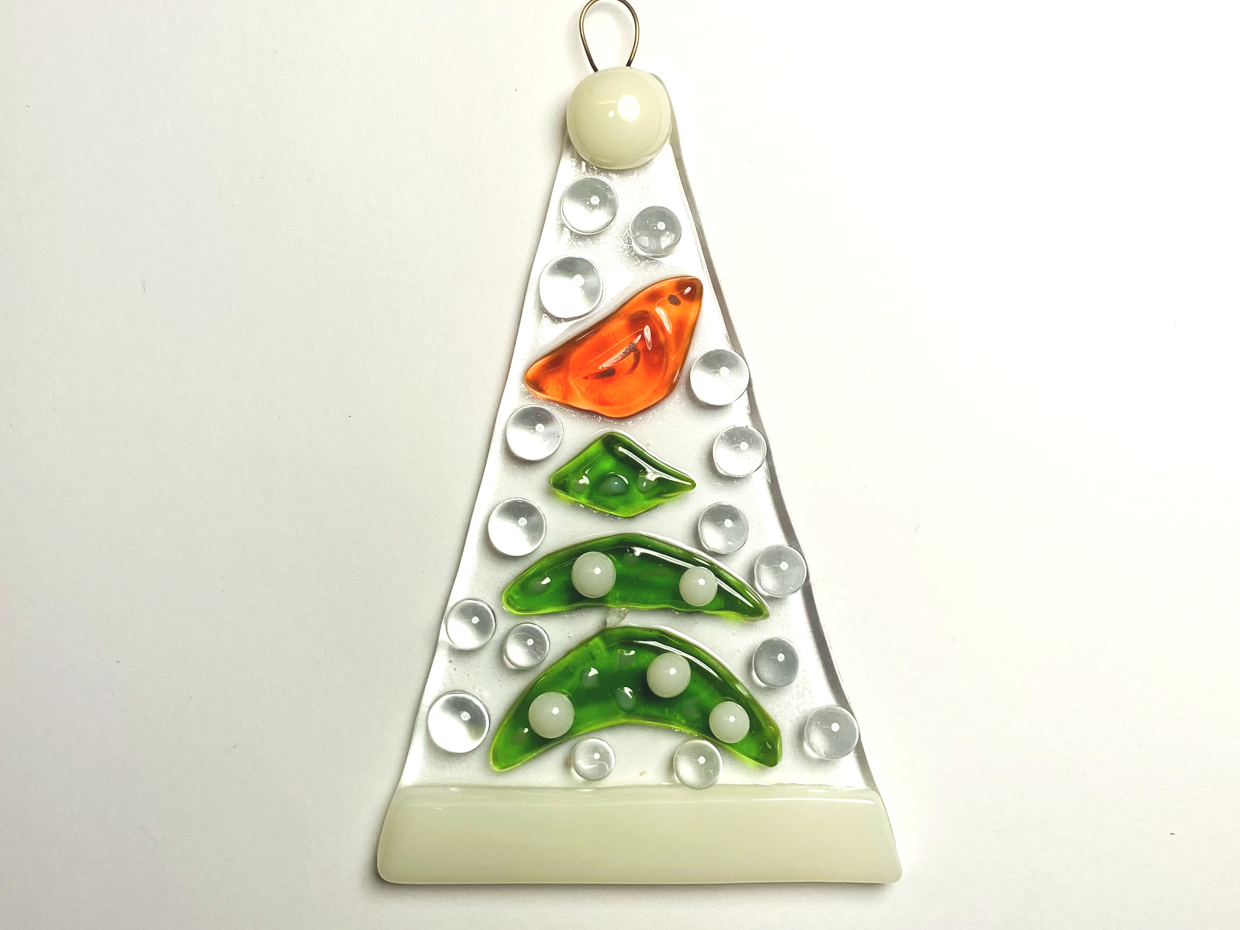 fused glass ornament 14