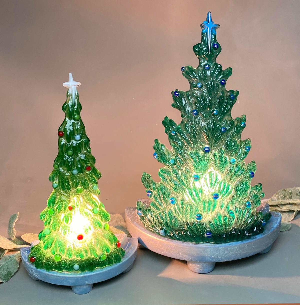 47424Large Christmas Tree Rainbow Art Glass Distributor of Art Glass and Related Supplies
