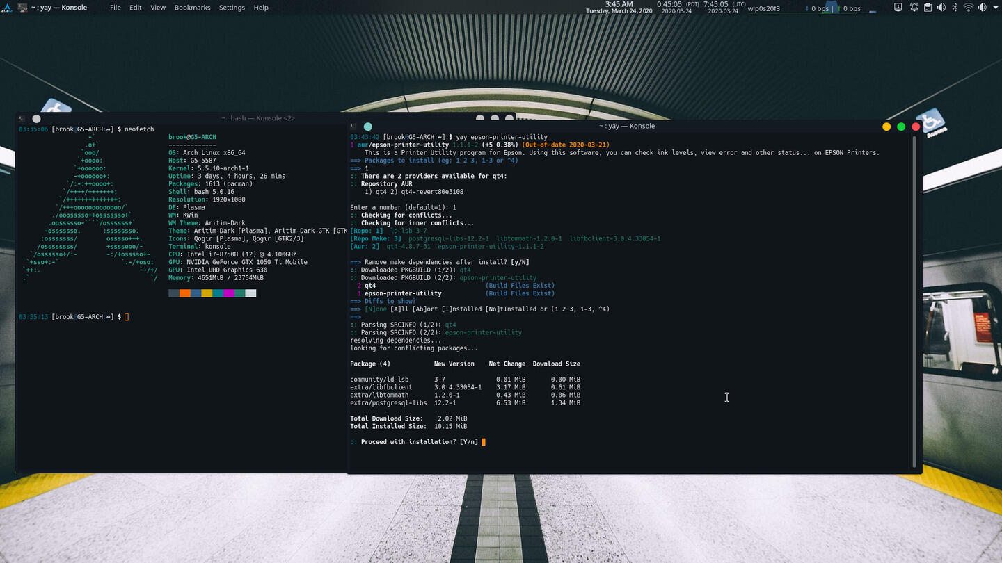 Installing an Epson Multifunction Printer on Arch Linux and Derivatives