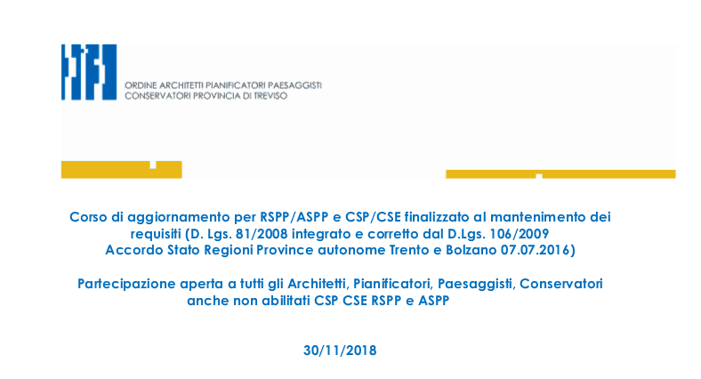 Corso Di Aggiornamento Per Rspp/Aspp E Csp/Cse: Bonifica Bellica - Ordine Architetti Udine 426_x_788_png