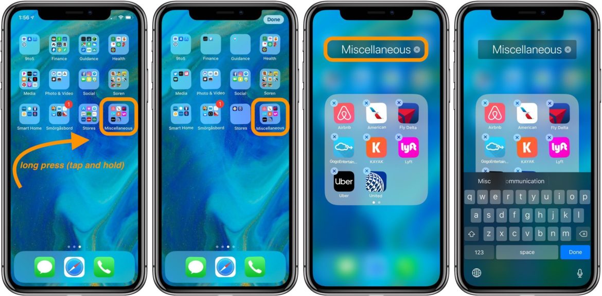 iOS How To Change Folder Name On iPhone & iPad