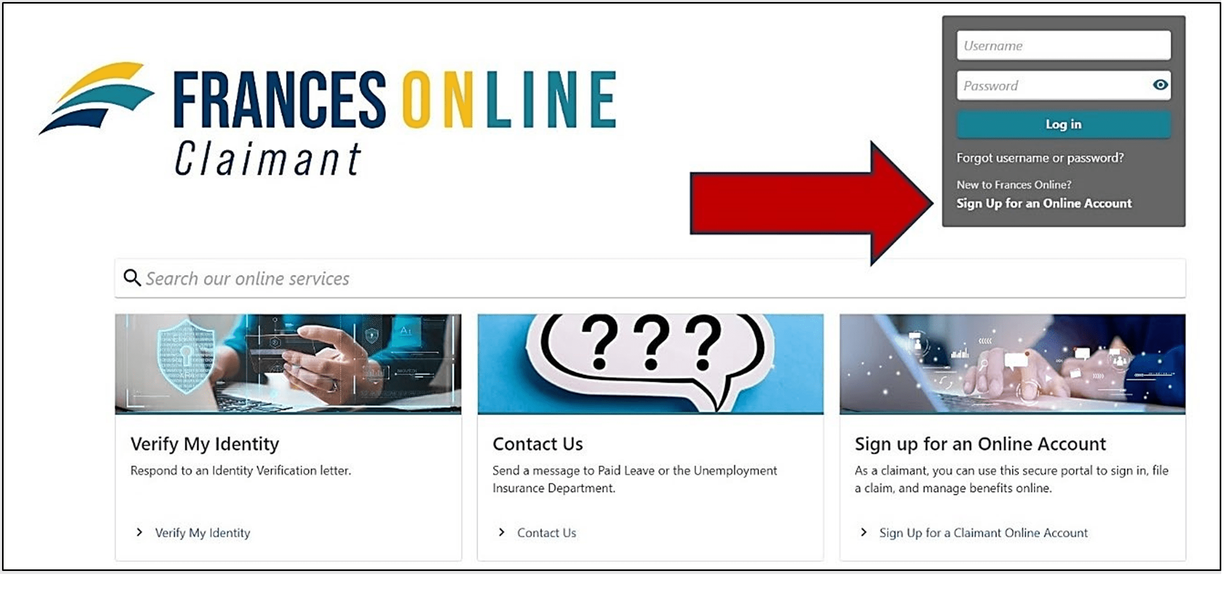  How to Create a Frances Online Account Agency Information State