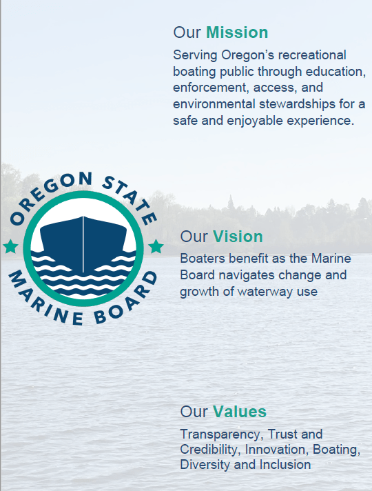 Oregon State Marine Board About Us Agency Info State of Oregon