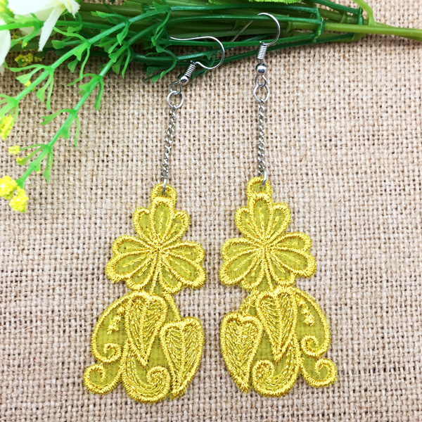 Organza Earrings OregonPatchWorks