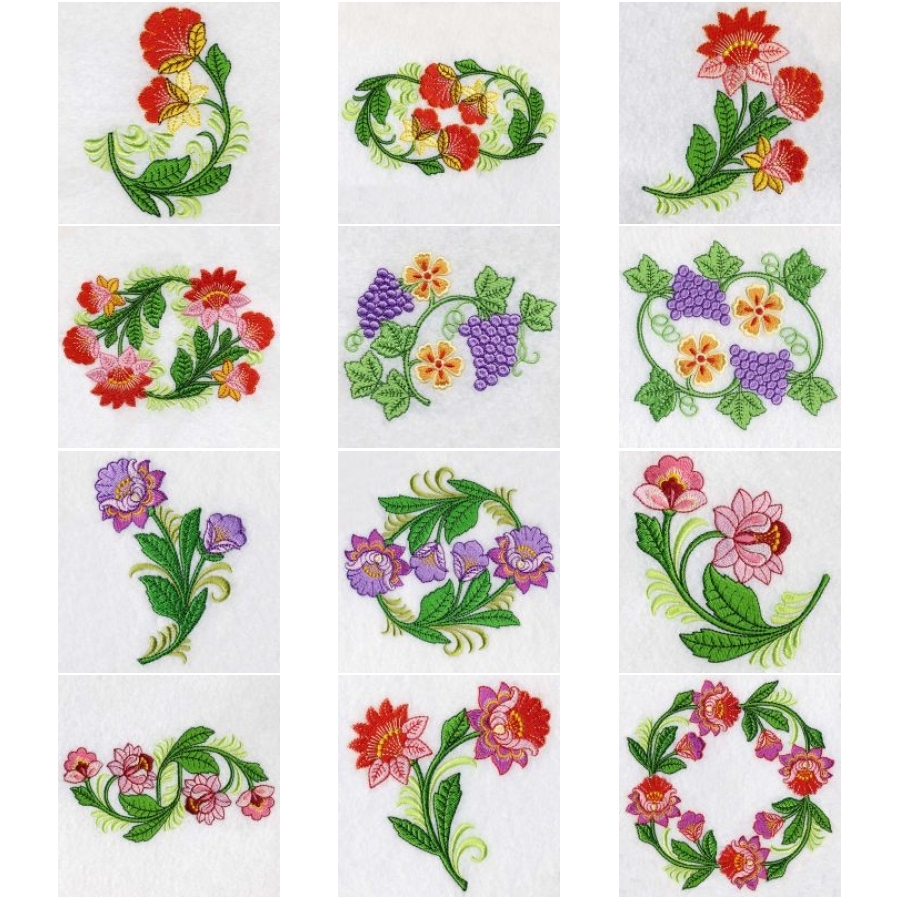 Jacobean Flowers OregonPatchWorks