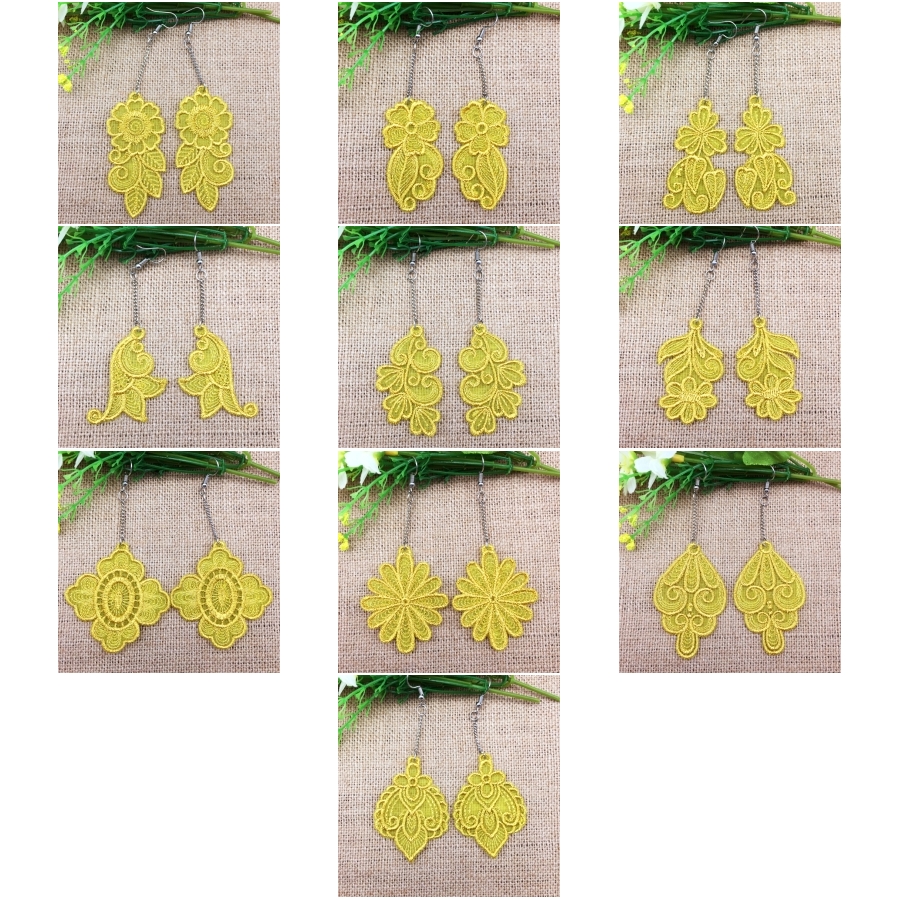 Organza Earrings OregonPatchWorks