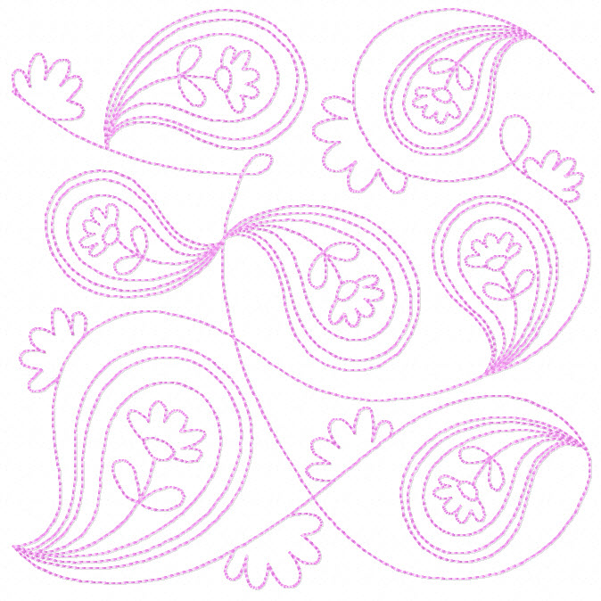 Girl Continuous Line Quilting OregonPatchWorks