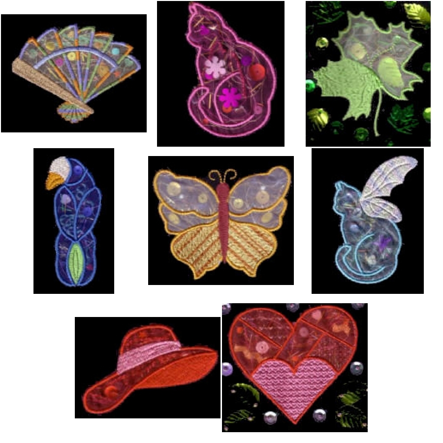 Organza Applique Sampler OregonPatchWorks