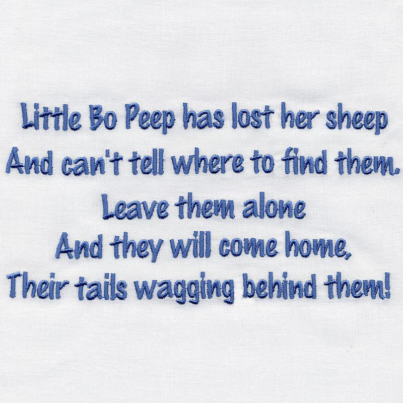 Nursery Rhymes Crib Spread OregonPatchWorks