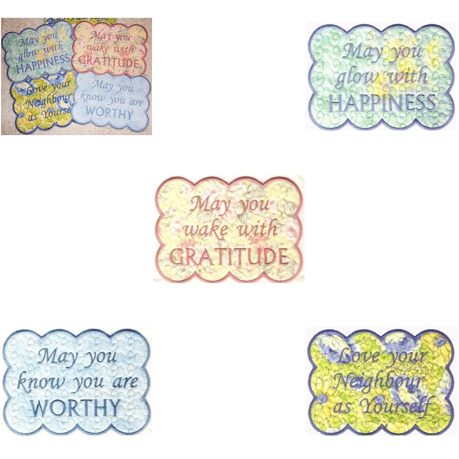 Inspirational Mug Rugs 2 OregonPatchWorks