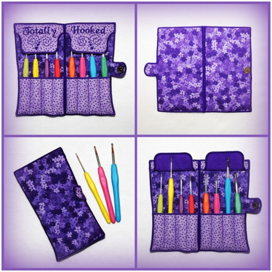 Totally Hooked Crochet Hook Holder OregonPatchWorks