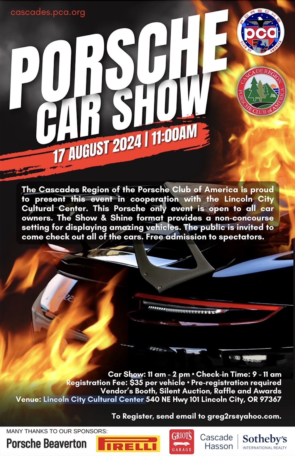 Porsche Car Show Oregon Region PCA