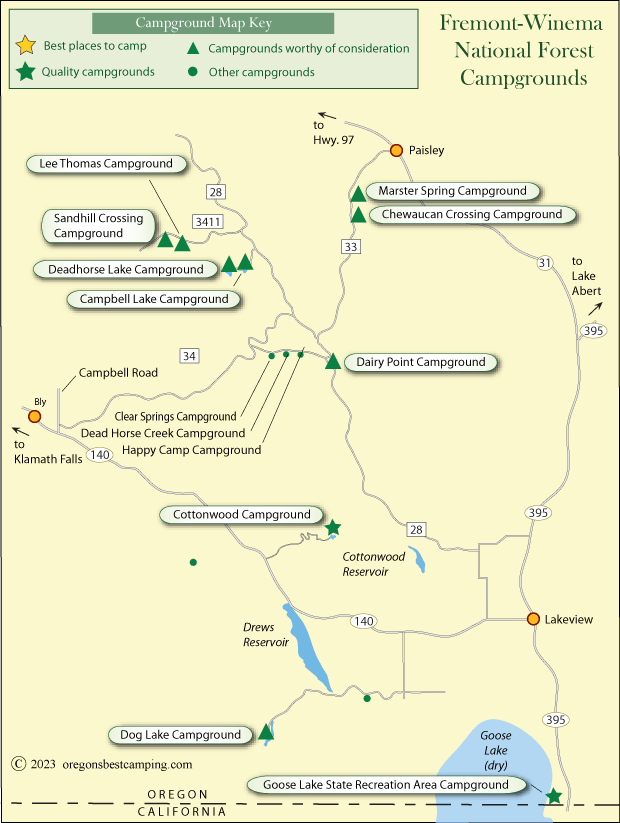 Lakeview Campground Map