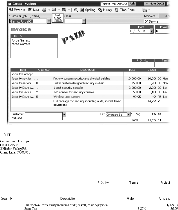 4. Setting Up Invoice Items QuickBooks 2006 The Missing Manual [Book]