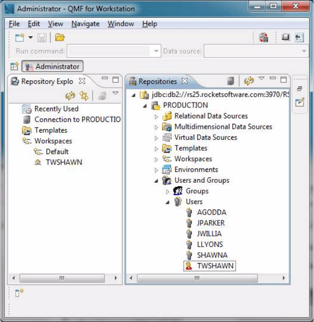 Creating a virtual data source that federates data from multiple