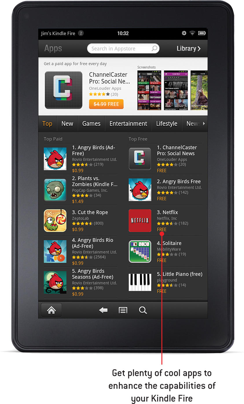 8. Installing and Using Apps My Kindle Fire [Book]
