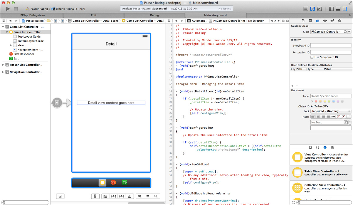 Outlets and Assistants, in Passing Xcode 5 Start to Finish iOS and