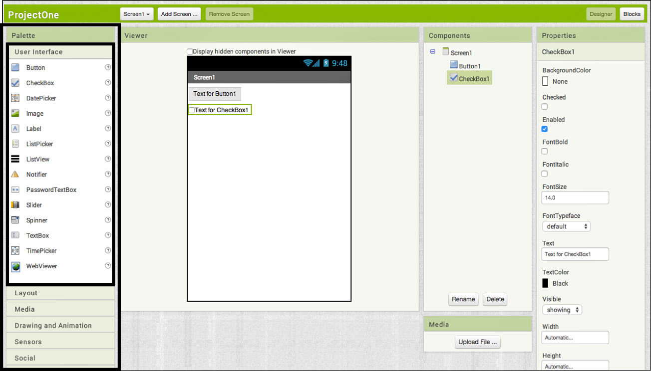 Palette Learning MIT App Inventor A HandsOn Guide to Building Your