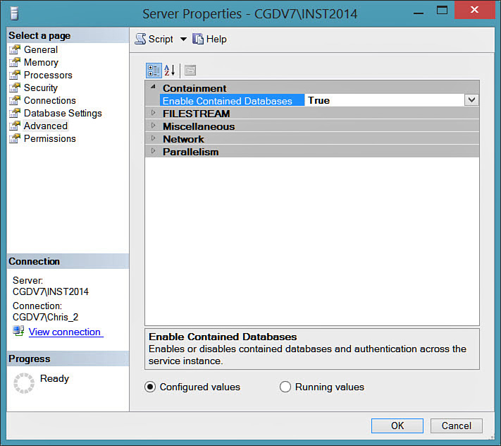 Creating a Contained Database Microsoft SQL Server 2014 Unleashed [Book]