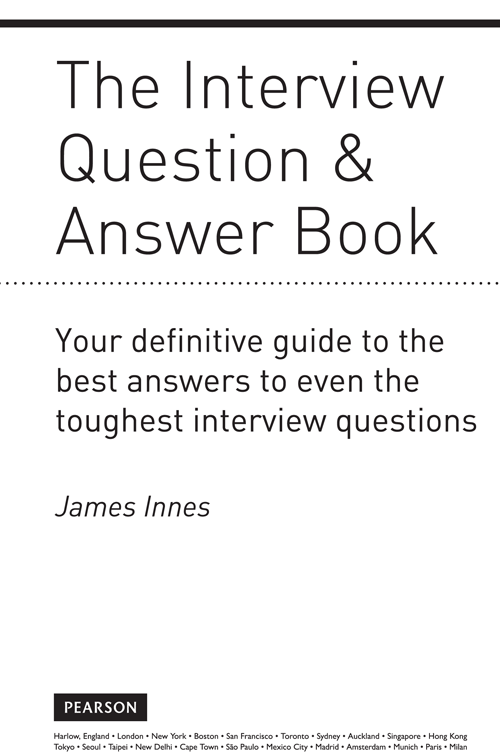 Title page - The Interview Question & Answer Book [Book]