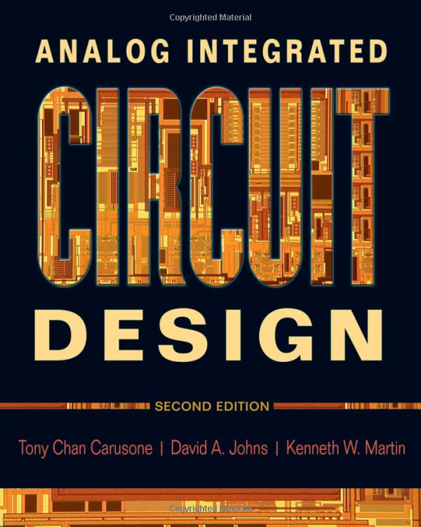 Coverpage Analog Integrated Circuit Design, 2nd Edition [Book]