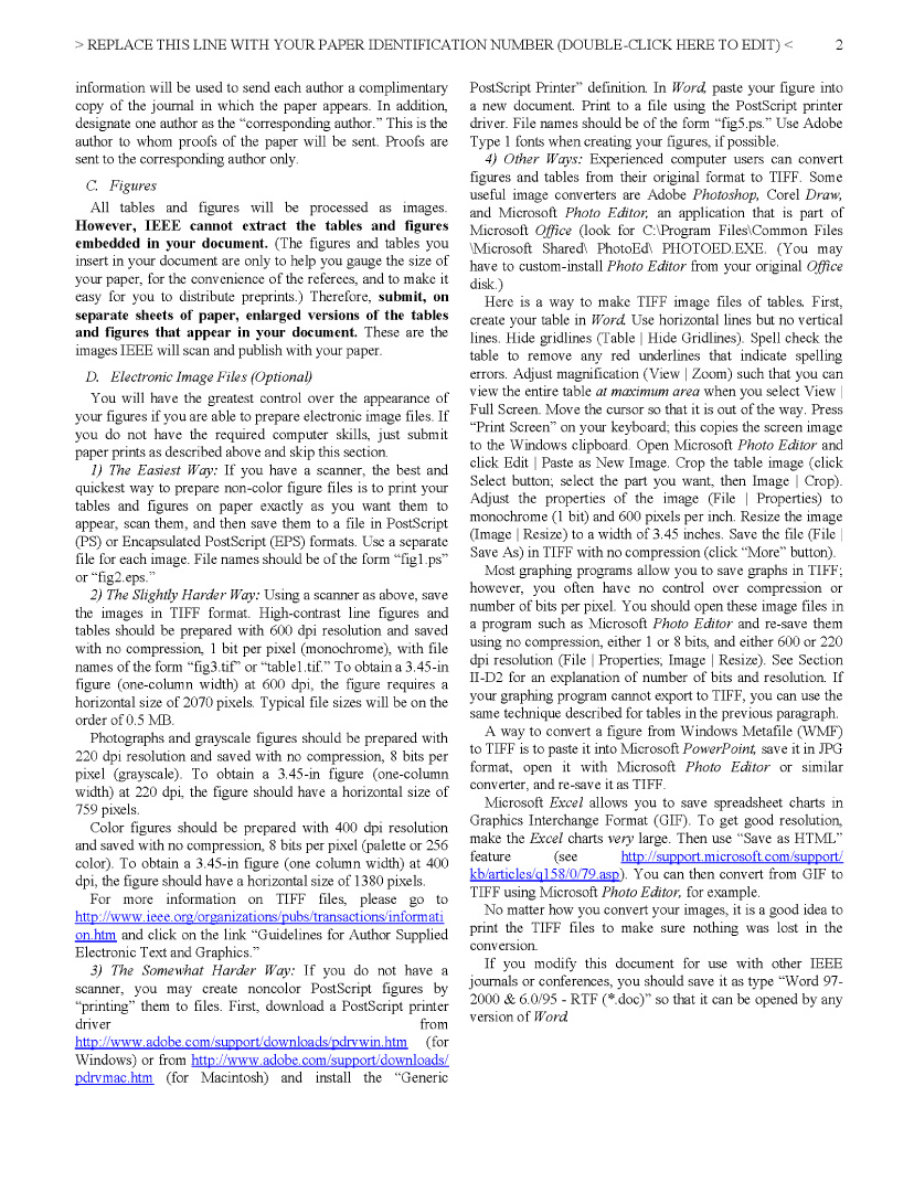 Appendix D. File template for a doublecolumn paper Creating Research