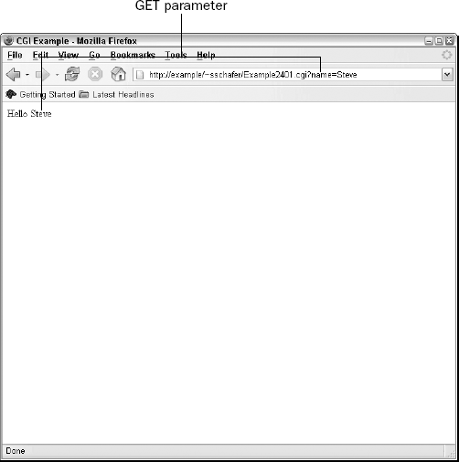 A Simple CGI Example  Standards Programmer's Reference HTML, CSS
