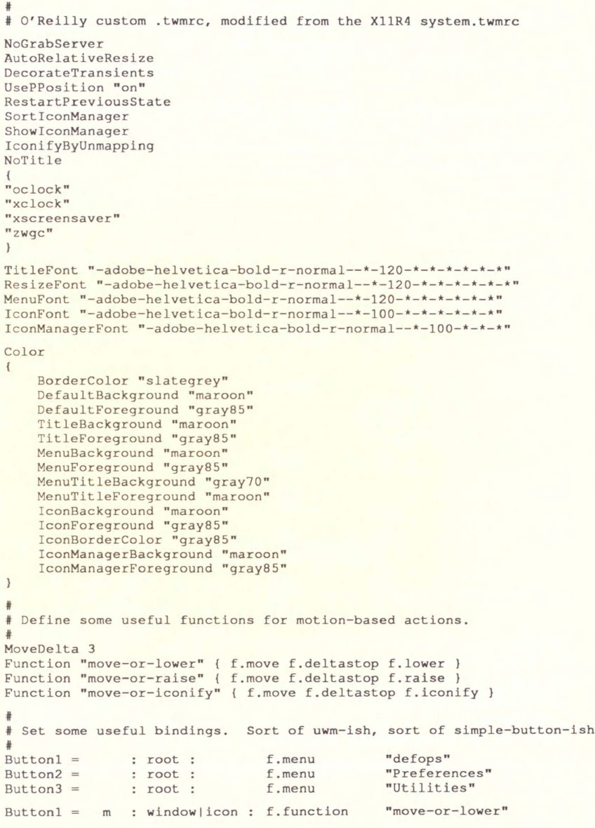 10 Customizing the twm Window Manager X Window System User's Guide