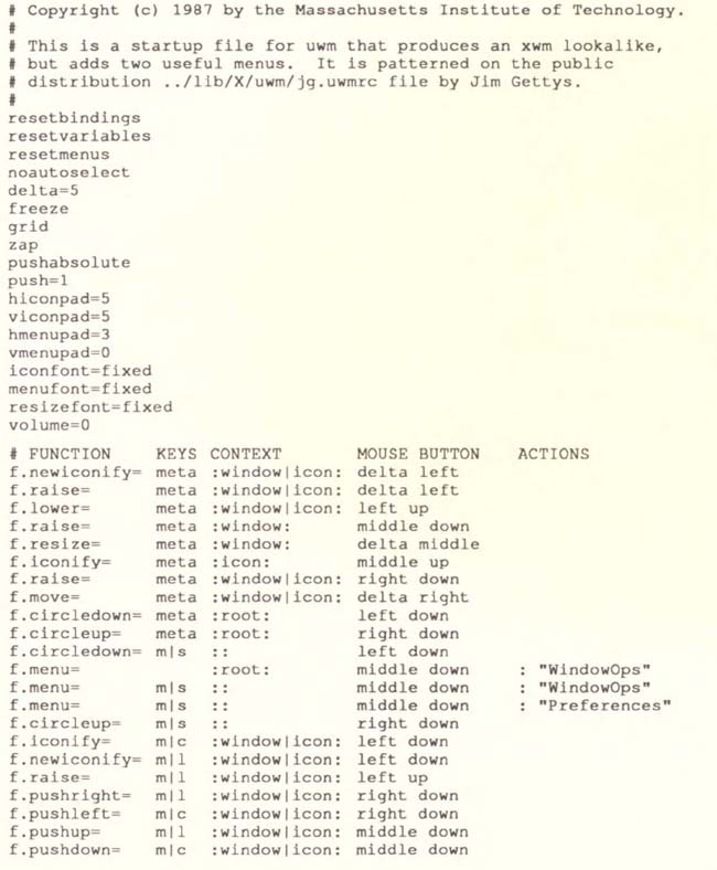 B The uwm Window Manager X Window System User's Guide for X11 R3 and