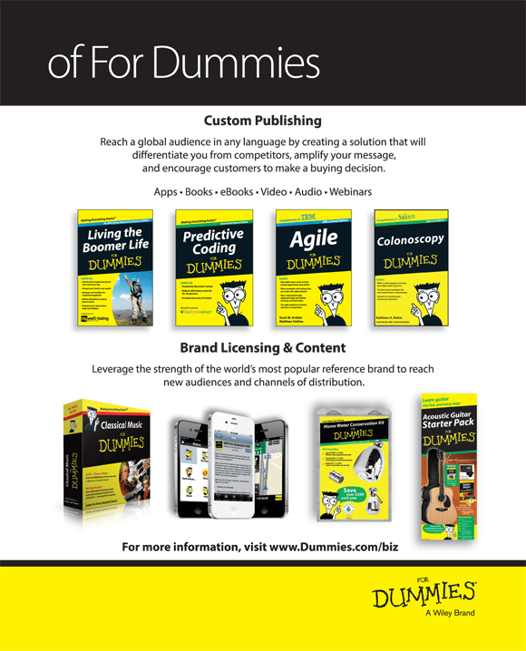 Advertisement Page Excel Dashboards and Reports for Dummies, 3rd